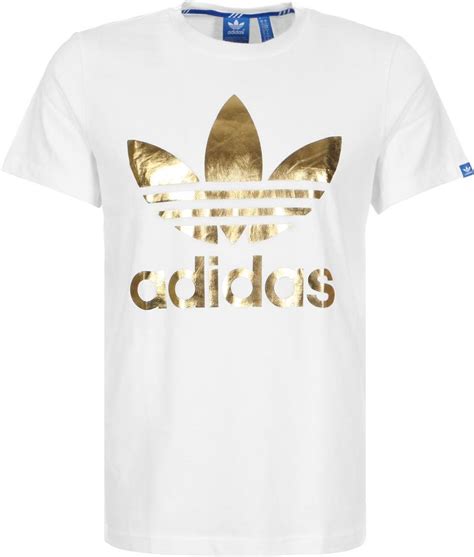 adidas shirt weiß logo damen|weiße T.